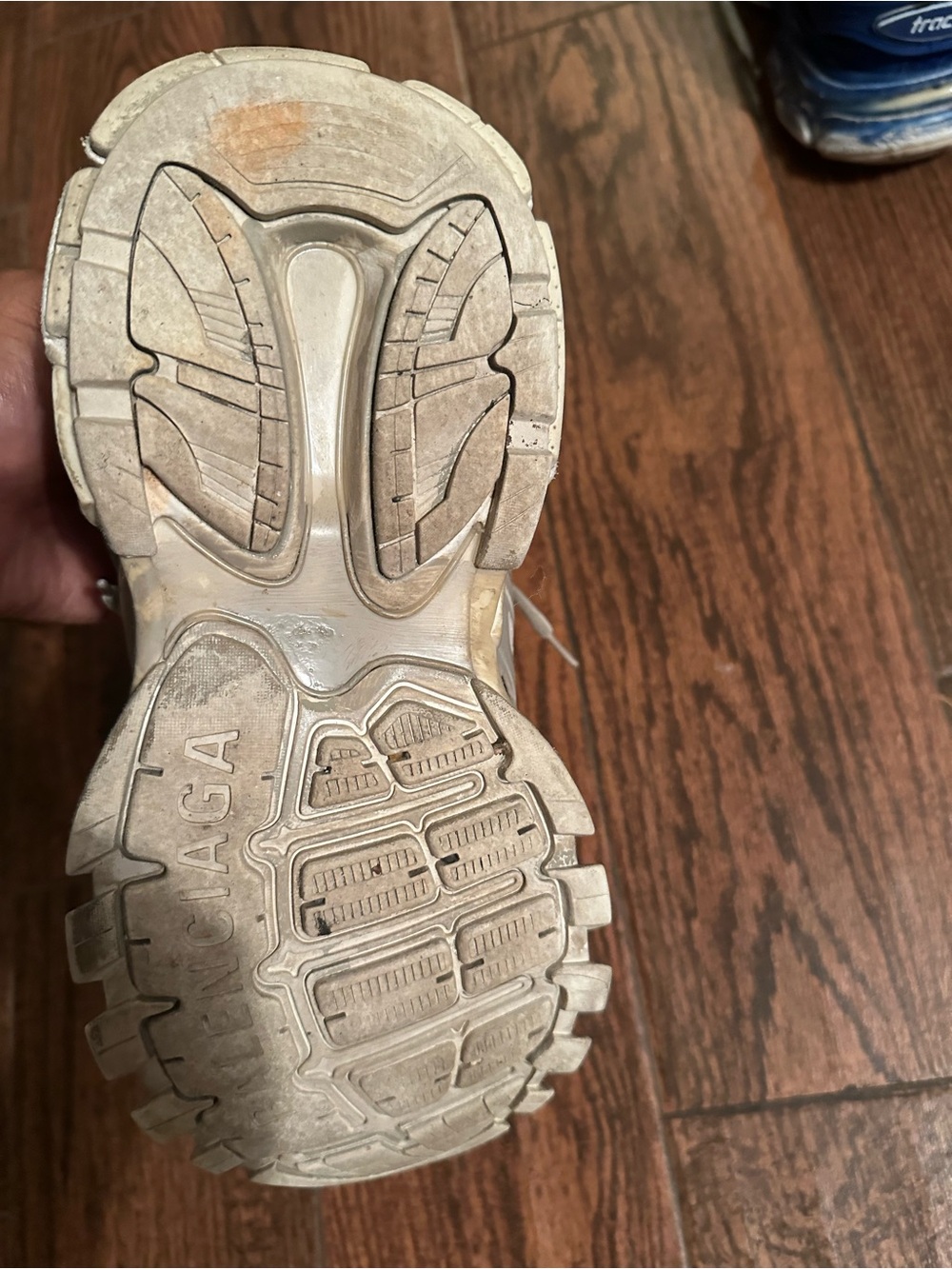 Balenciaga Men's Beige/Grey Track Sneaker - Picture 5 of 5